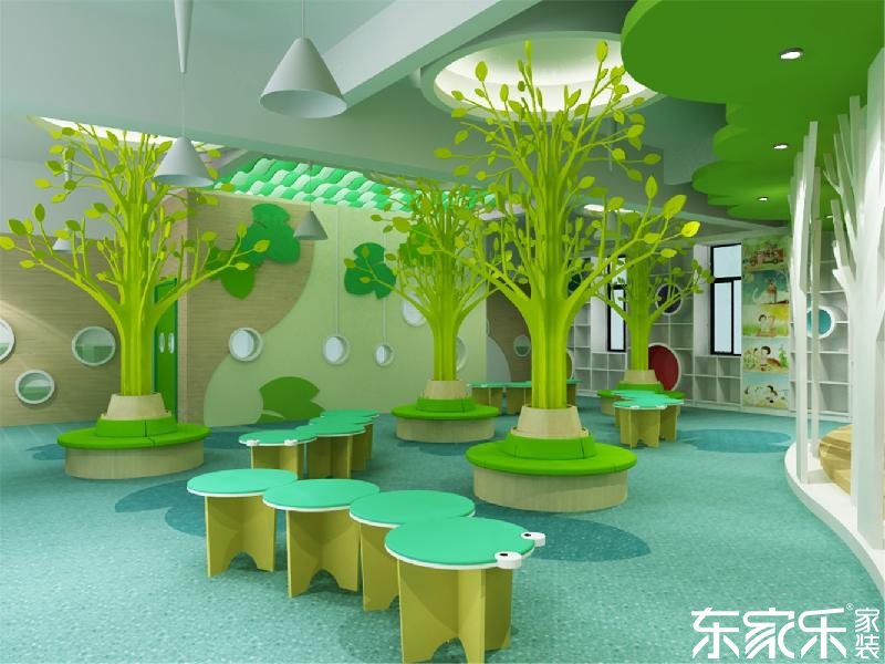 要想幼兒園裝修的像童話王國，長沙裝修公司提醒色彩這樣搭配就對了！